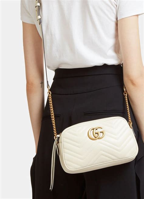 gucci 383848|gg marmont matelassé small bag.